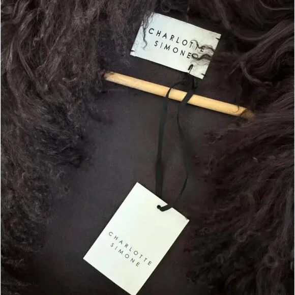 Charlotte Simone Limited Edition Donna Coat in Chocolate Brown - Picture 3 of 13